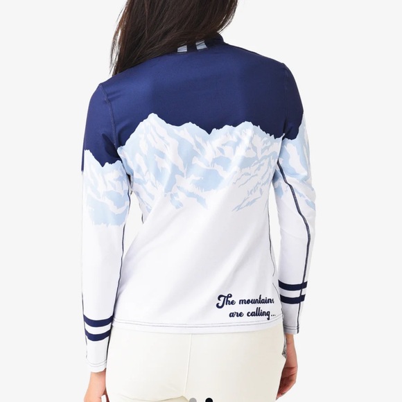 Krimson Klover Bernie Quarter-zip Base Layer Top with Novelty Graphic Size S - Picture 9 of 9